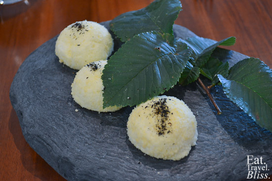 parmesan marshmallows with hay ash