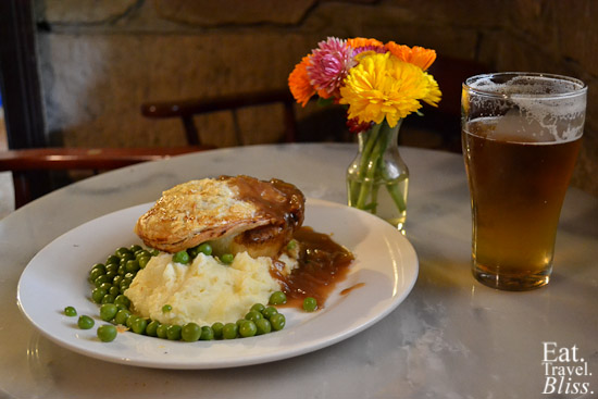 Pie and peas and mash