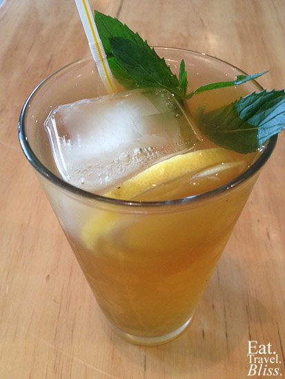 The Baron - citrus and mint iced tea